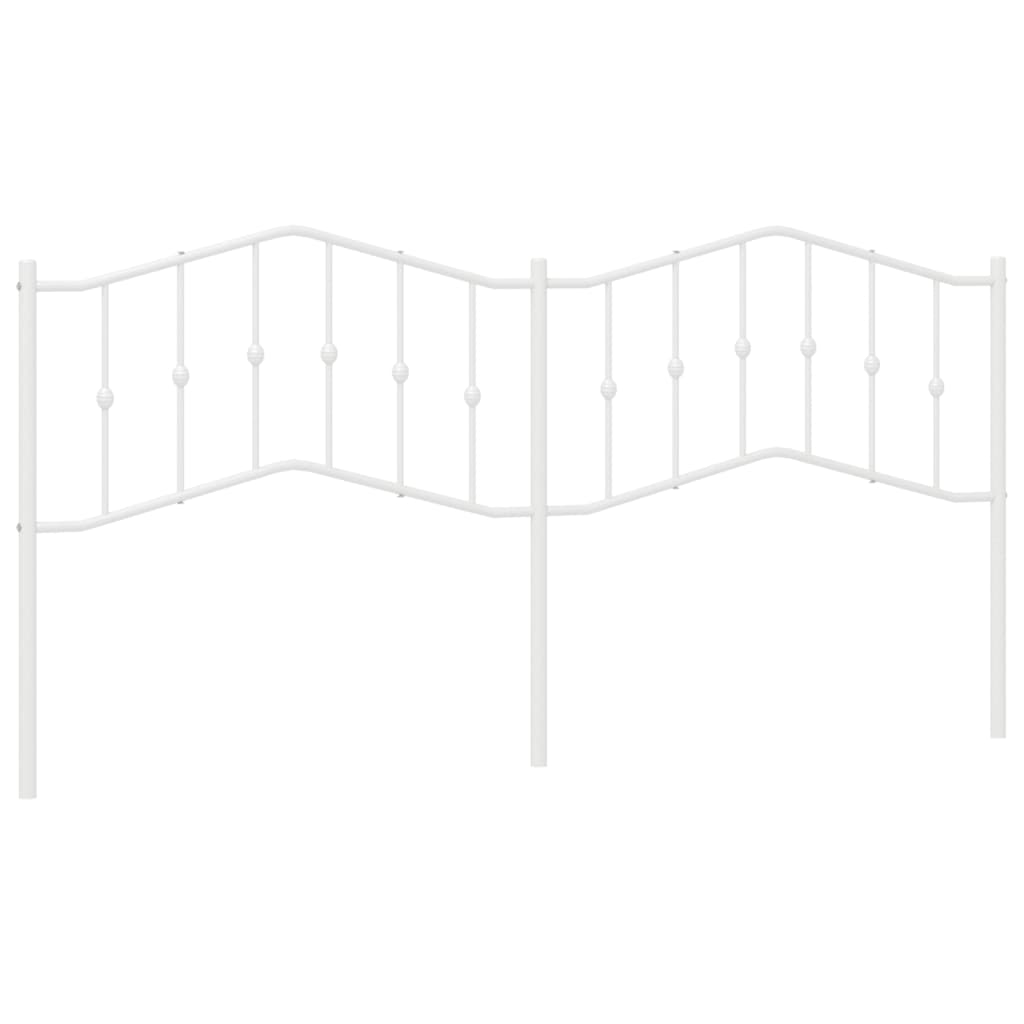 fehér fém fejtámla 193 cm (373875)