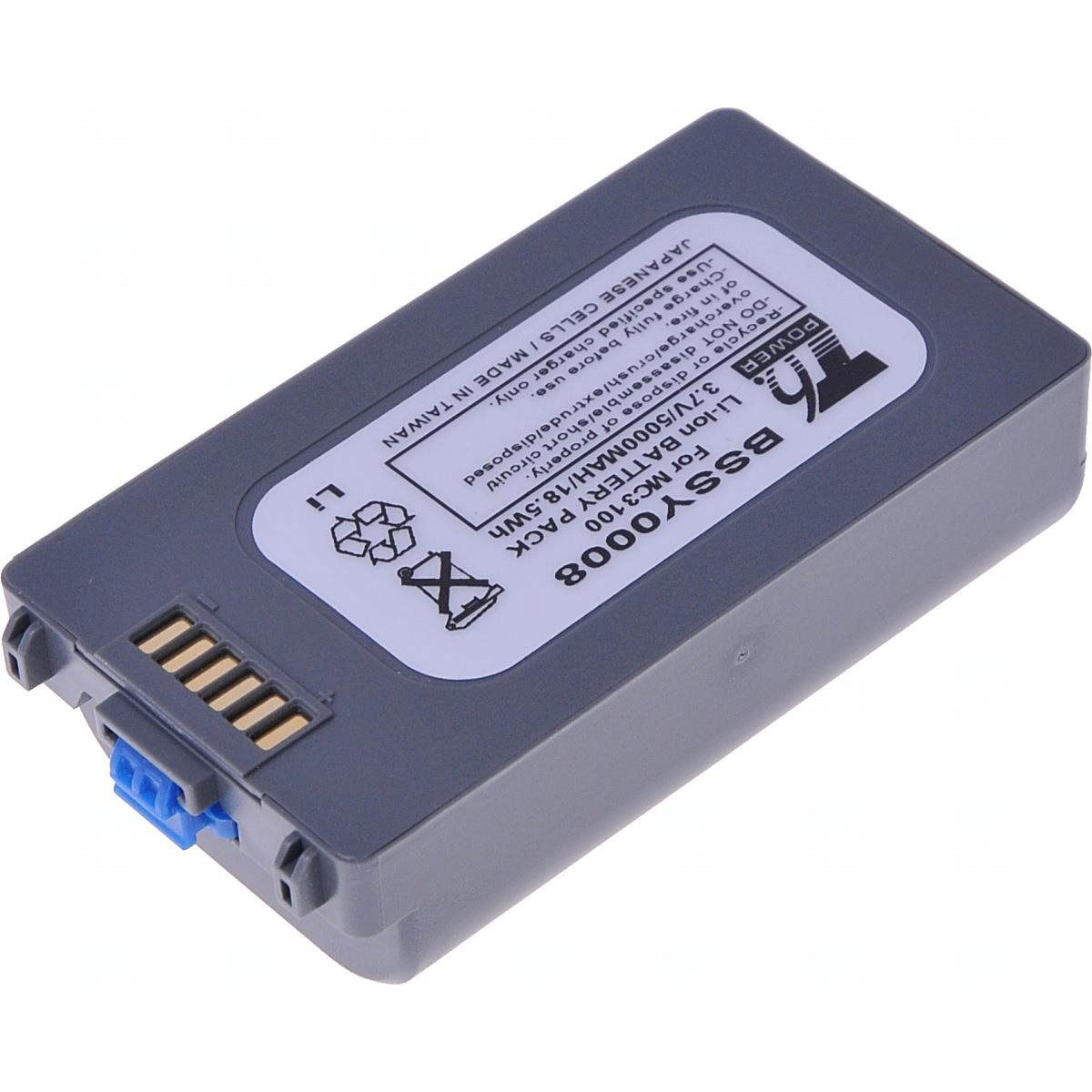 T6 Power for Motorola barcode scanner 82-127909-02, Li-Ion, 5000 mAh (18.5 Wh), 3.7 V (BSSY0008_v113602)