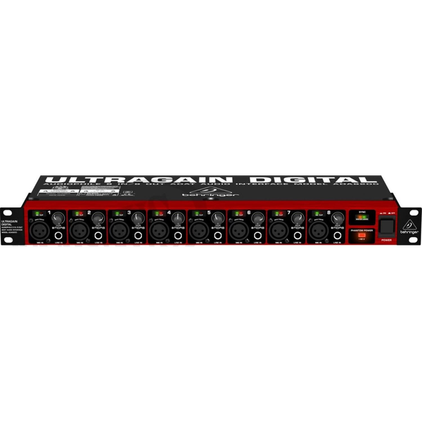 Interfaz De Audio Digital Behringer Ultragain Ada8200 Con Preamplificadores De Micrófono Midas