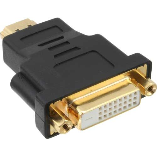 InLine 17670P adattatore per inversione del genere dei cavi DVI-D female Nero