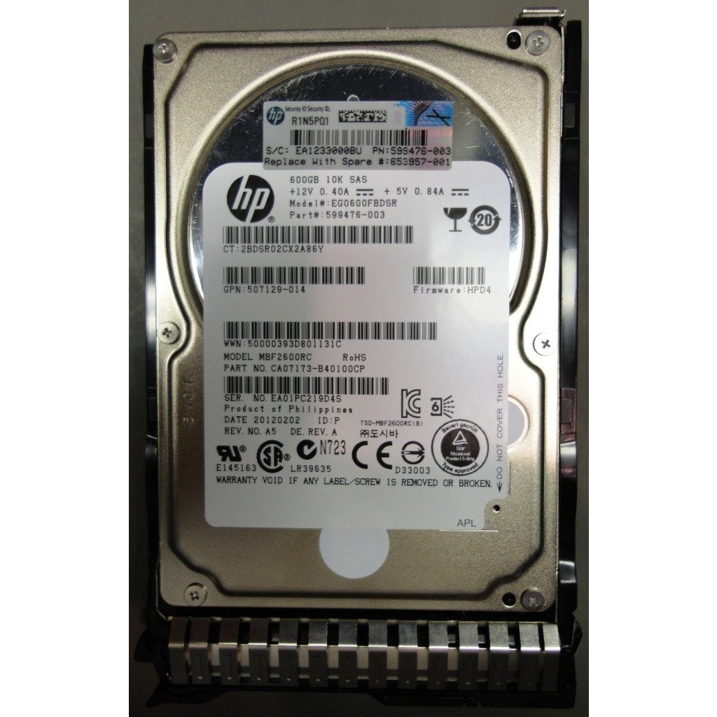 HP 600GB hot-plug dual-port SAS HDD pevný disk 10000 ot/min 2.5
