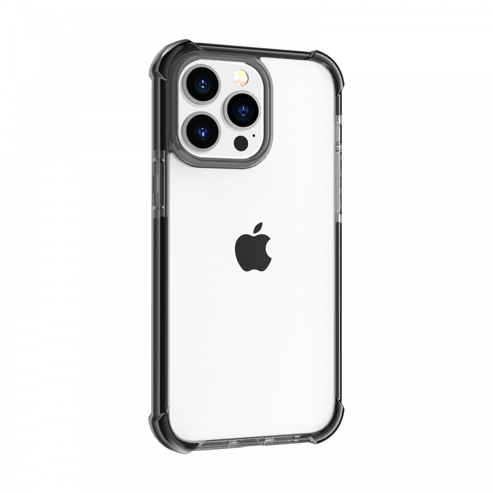 iPhone 15 Pro ütésálló szilikon hátlap, Fekete (CEL-SCK-IPH15PR-BK)