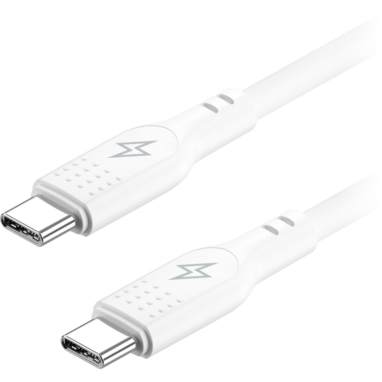 AlzaPower SilkCore USB-C/USB-C 2.0 5A, 240W, 1 m, fehér (APW-CBSCTC2010W)
