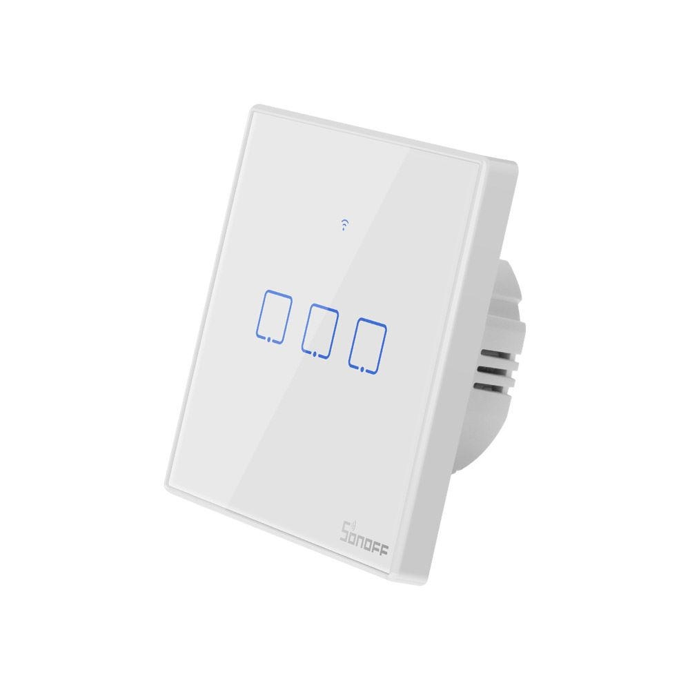Sonoff TX T2 EU 3C Wi-Fi + RF háromgombos érintős kapcsoló fehér (SON-KAP-TXT23) (SON-KAP-TXT23)