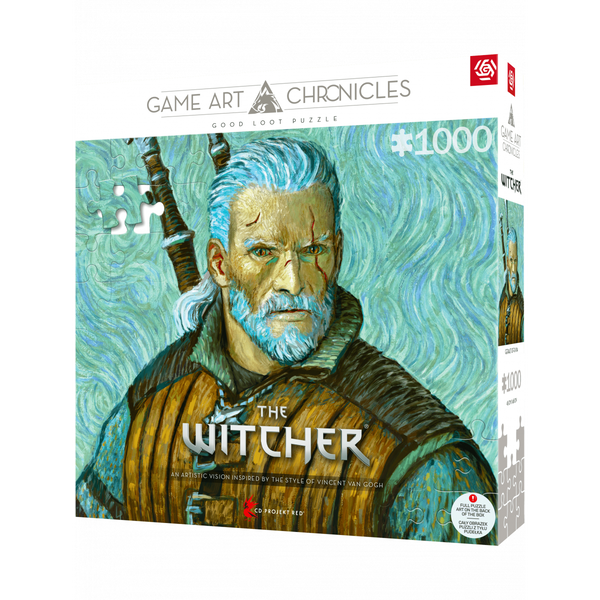 Puzzle Good Loot 1000 dílků The Witcher Geralt & Vincent van Gogh