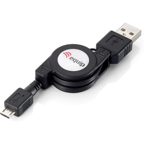 Equip 128595 cabluri USB 1 m USB 2.0 USB A Micro-USB B Negru