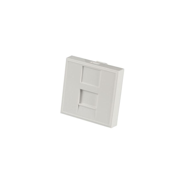 EFB Zentralplatte 22,5x45mm für 1 Keystone, Auslass gerade