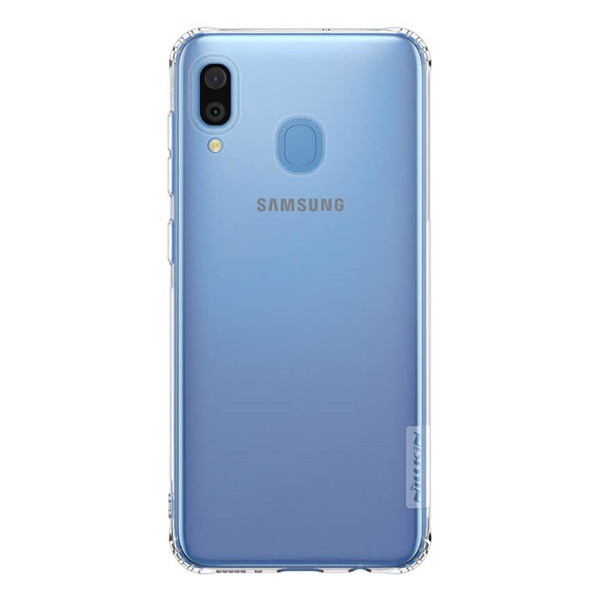 NILLKIN NATURE szilikon telefonvédő (közepesen ütésálló, légpárnás sarok, 0.6 mm, ultravékony) ÁTLÁTSZÓ [Samsung Galaxy A30 (SM-A305F)]