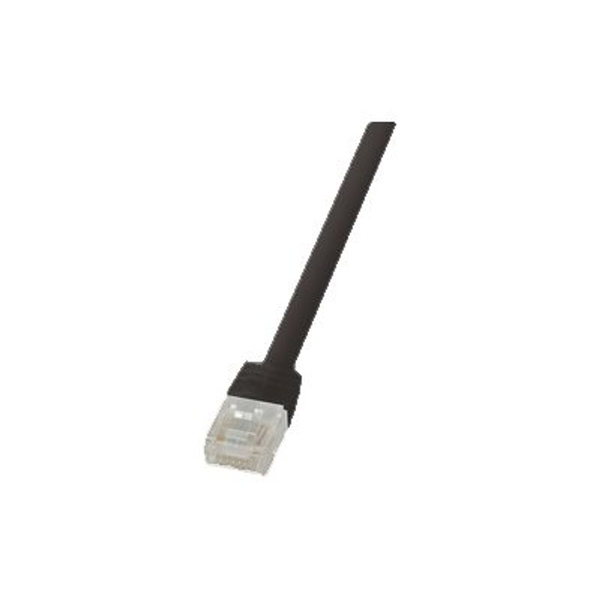 LogiLink 0.25m Cat6 U/UTP RJ45 cavo di rete Nero 0,25 m U/UTP (UTP)