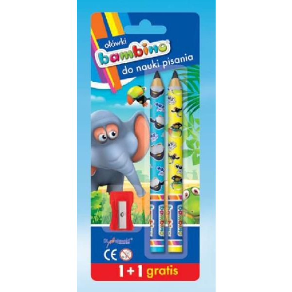 Bambino 2 db-os Hb Grafitceruza Szett Hegyezővel - 001918 (5903235001918)