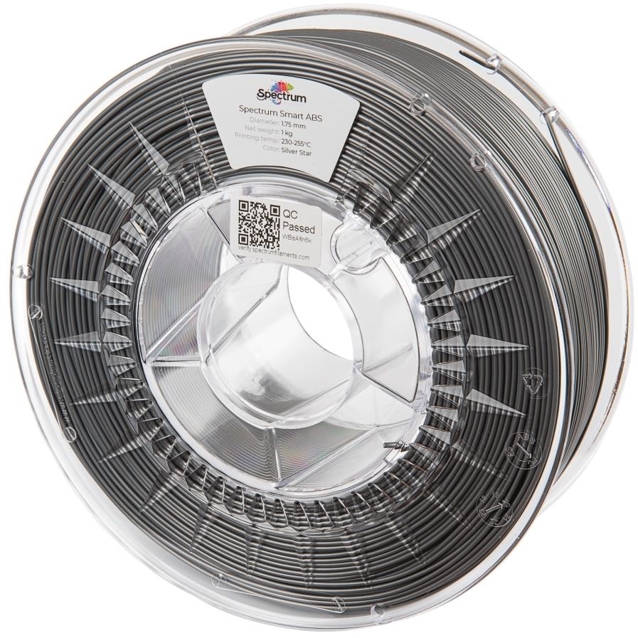 Spectrum 3D nyomtatószál, Smart ABS, 1,75 mm, Silver Star, 1 kg (80095)