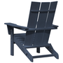 Összecsukható Adirondack Székek 2 db Tengerészkék 74.5x80.5x90 cm HDPE