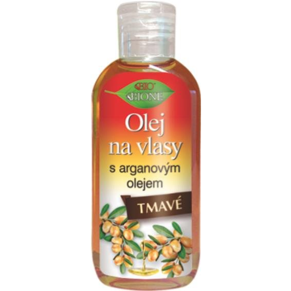 BIONE COSMETICS Bio Keratin és Argánolaj Tápláló olaj sötét hajra 80 ml (8595061601423)