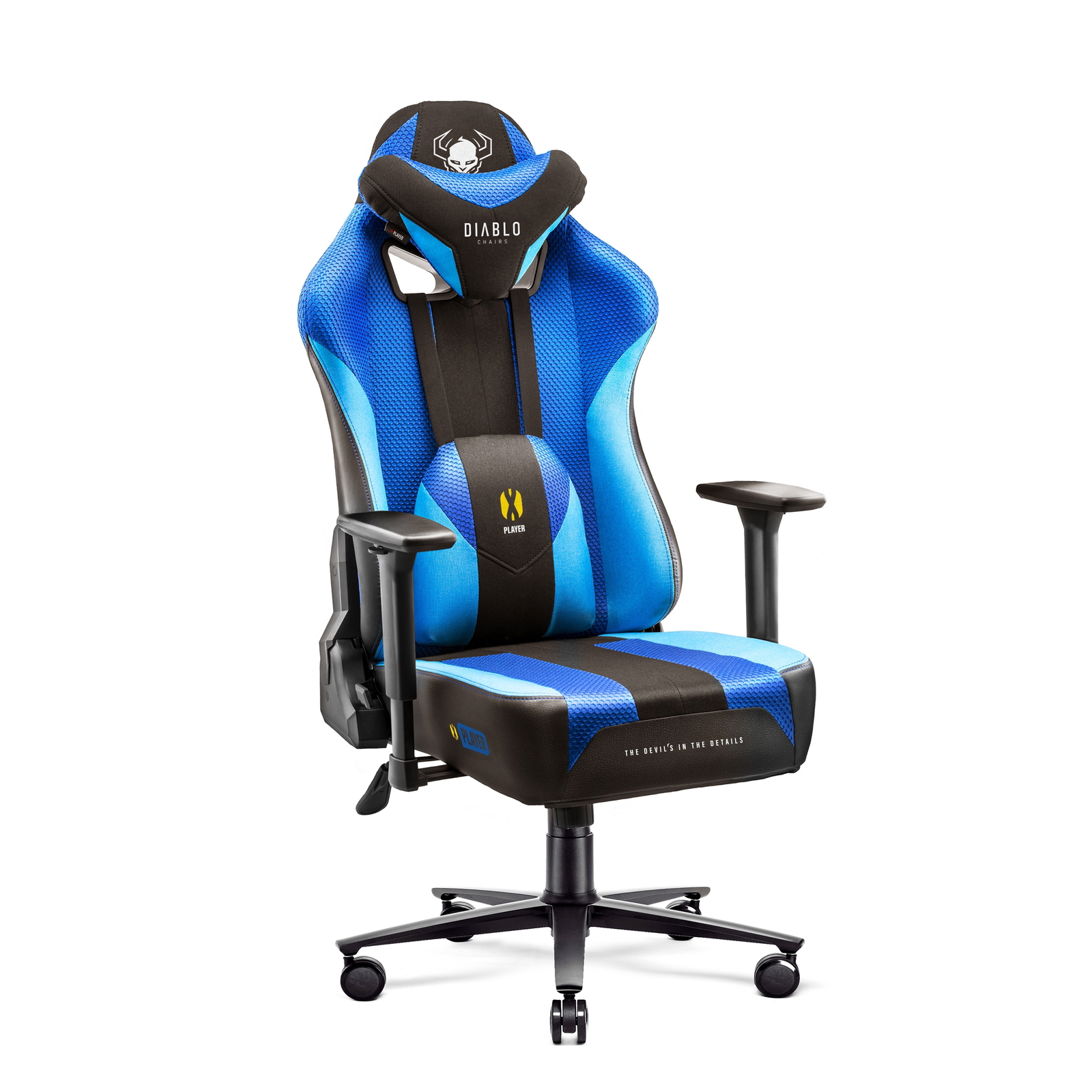 Diablo Chairs X-Player 2.0 Gamer Szék Normal Fekete-Kék (1225)