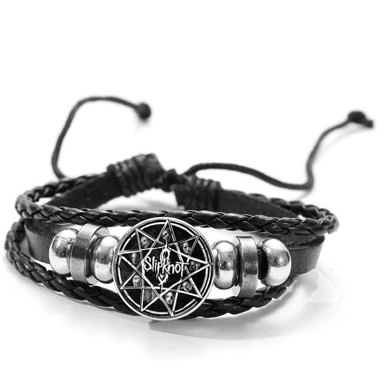 Predator Q1 Slipknot bőr karkötő - LB0077 (2894)
