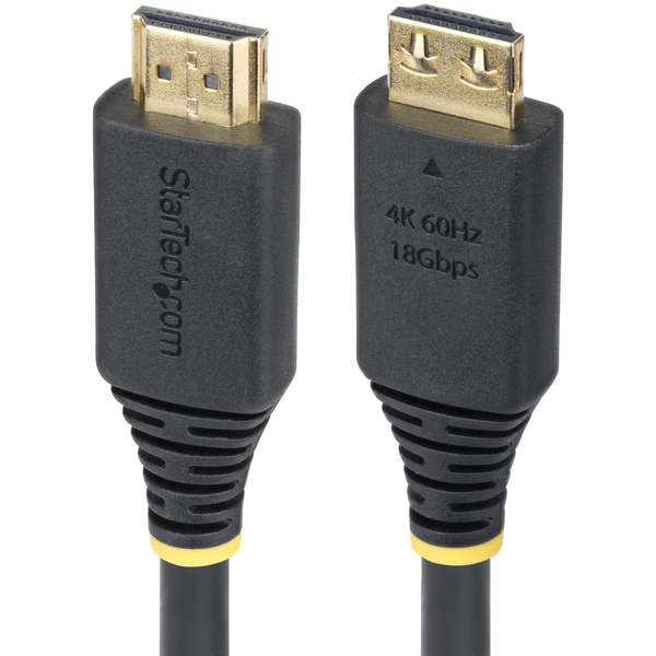 StarTech.com HDMI2-CABLE-GRIP-2M HDMI-kabel HDMI Type A (Standard) Sort