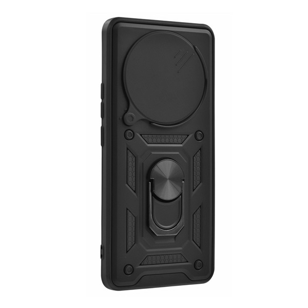 gigapack Defender szilikon telefonvédő (ütésállóság, tartógyűrű, kameravédő) FEKETE Xiaomi Redmi Note 14 Pro 4G " csomagolás" (GP-169841)