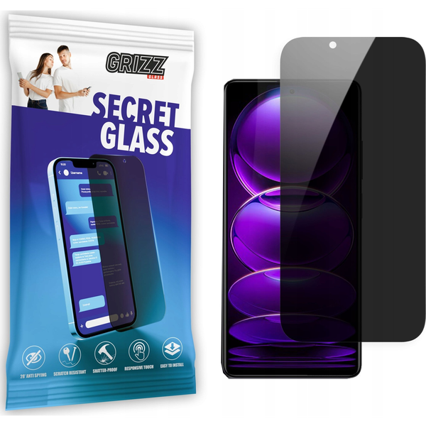  GrizzGlass Szkło prywatyzujące GrizzGlass SecretGlass Xiaomi Redmi Note 12 Explorer