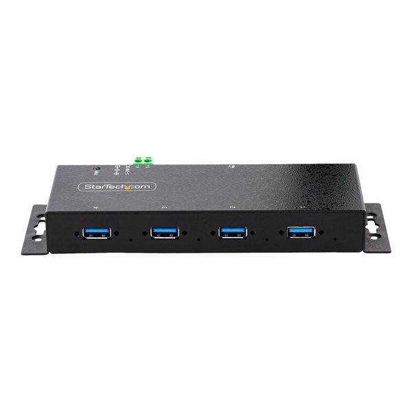 StarTech.com 5G4AINDNP-USB-A-HUB интерфейсен хъб USB 3.2 Gen 1 (3.1 Gen 1) Type-B 5000 Мбит/с Черен