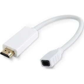 Adapter AV MicroConnect DisplayPort Mini - HDMI biały (HDMMDP)