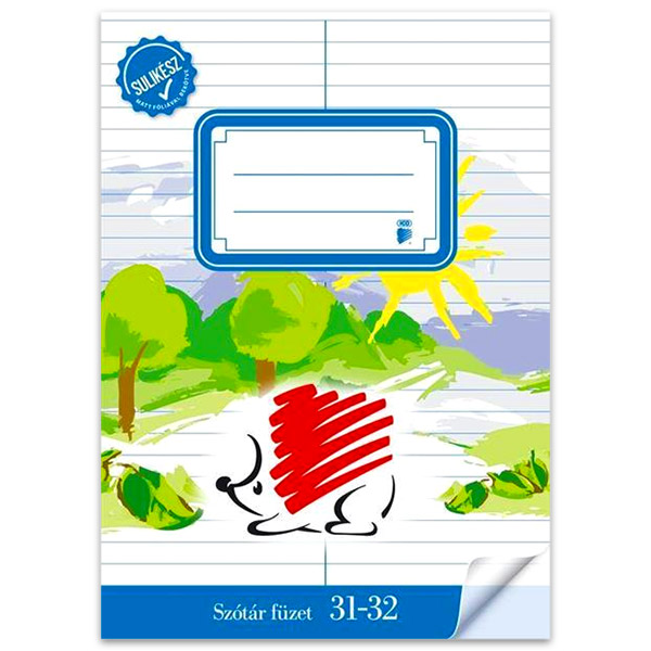 ICO Süni sulikész 34 lapos A5 szótár füzet (7500053001)