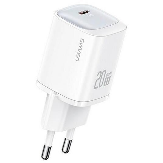Usams CC248 USB-C hálózati töltő 20W fehér (CC248TC02) (CC248TC02)