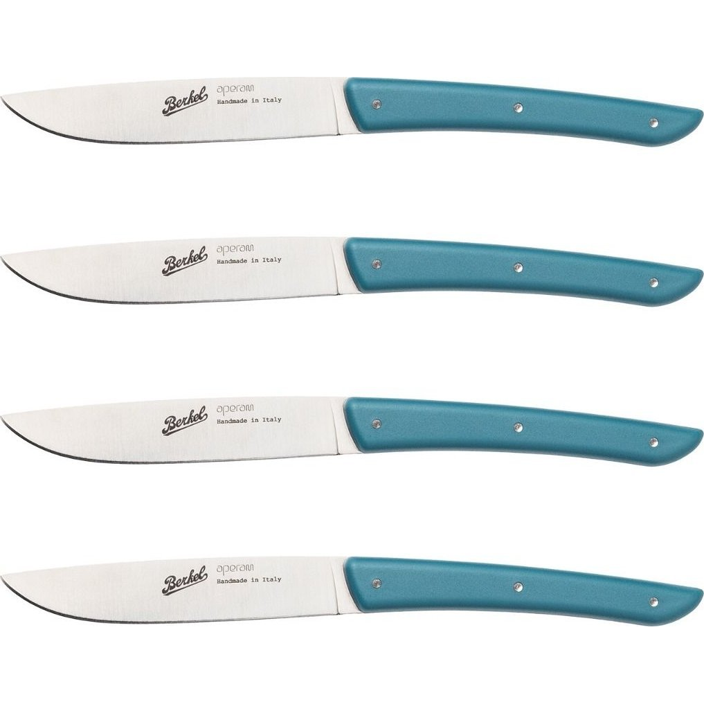 Berkel Steakmesser Rozsdamentes acél Steak késkészlet 4 darabos - Kék (KCO4SW11SRPBL)