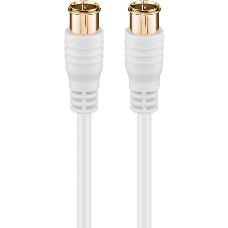 Goobay 62747 Type-F antenna kábel 5m - Fehér (62747)