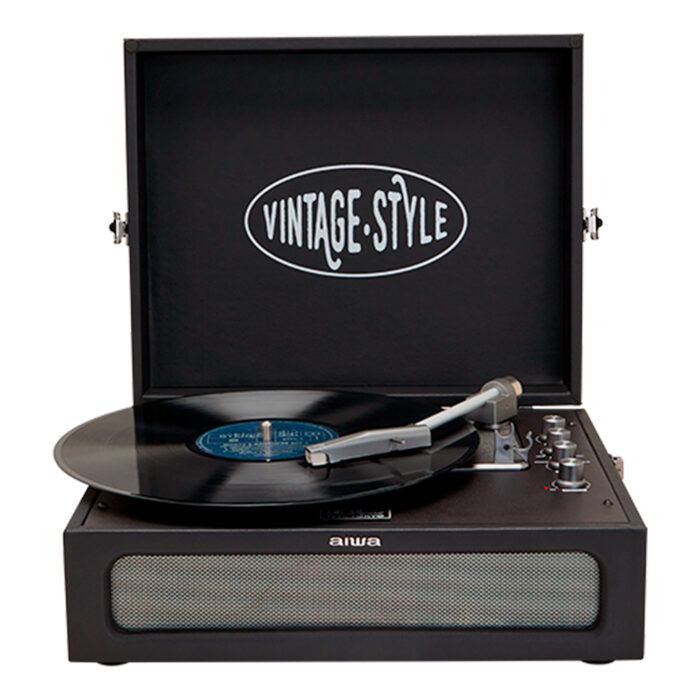 Aiwa VPX-1971BK USB / Bluetooth Bakelit Vinyl lemezjátszó - Fekete (VPX-1971BK)