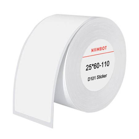 Niimbot hőcímkés matrica 25x60 mm 110db fehér (6975746634120) (n6975746634120)