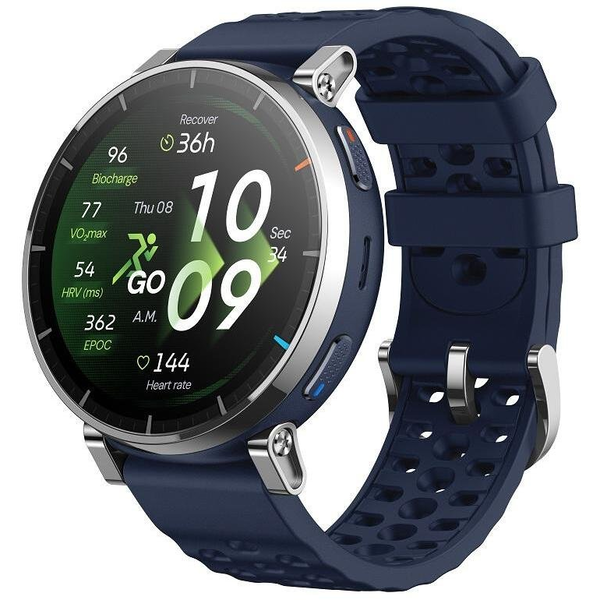 Amazfit W2558GL2N Smartwatch og sportsur 3,35 cm (1.32") AMOLED Digital 466 x 466 pixel Berøringsskærm Sølv GPS (satellit)