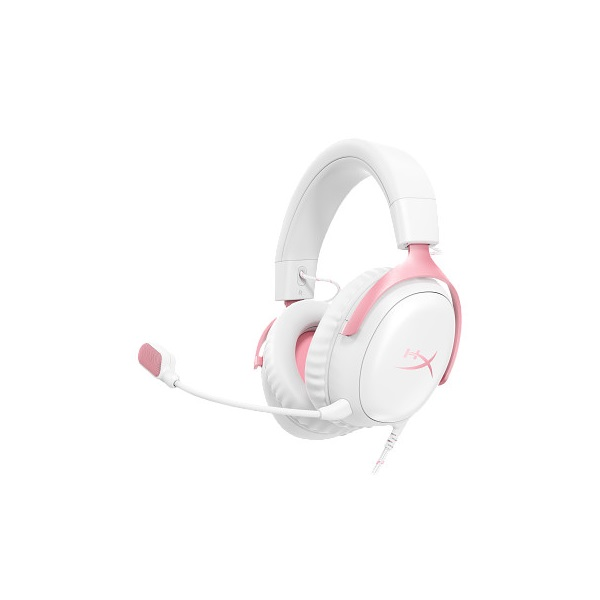HyperX Cloud III White/Pink Gaming Headset Auricolare Cablato A Padiglione Rosa, Bianco