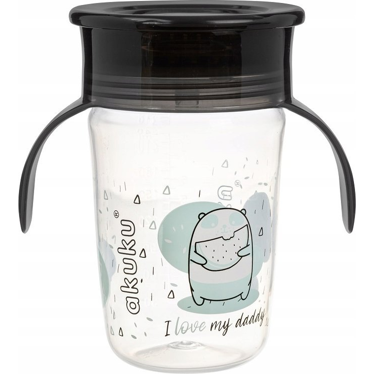 Akuku Itatópohár Csöpögésmentes 240 Ml 360 Fok I Love My Daddy (AKUKU-6637)