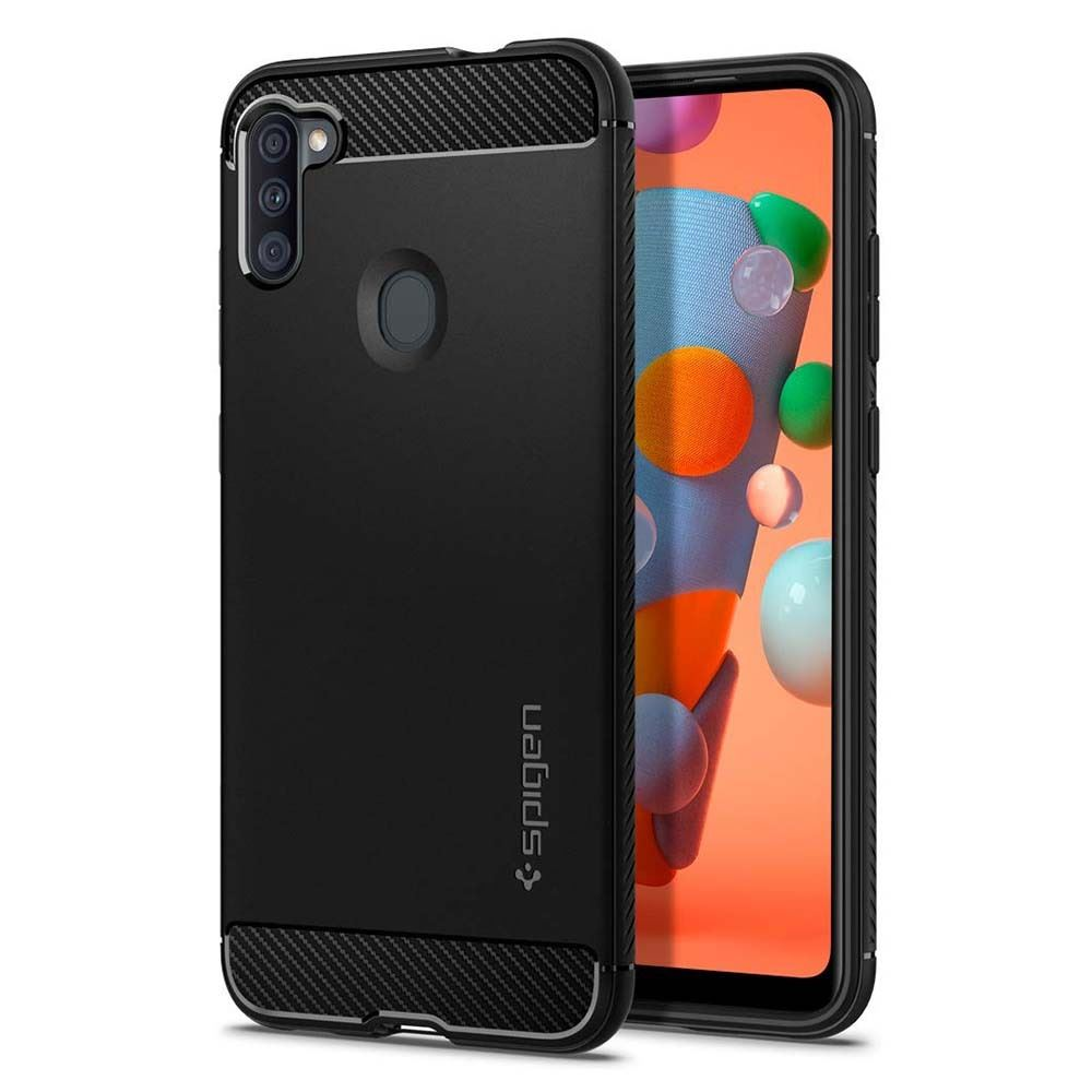 Spigen Rugged Armor Samsung Galaxy A11 tok fekete (ACS00855) (ACS00855)