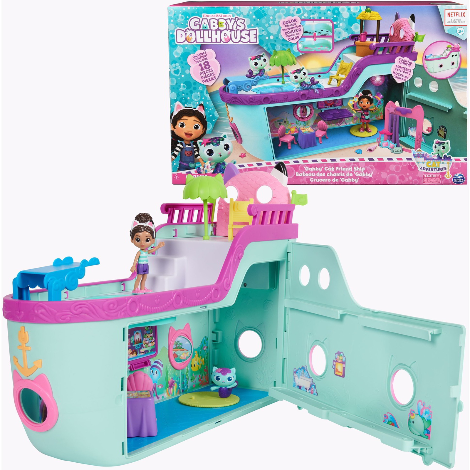 Spin Master Gabby babaháza - Gabby cirkáló hajó játékszett (6068572)