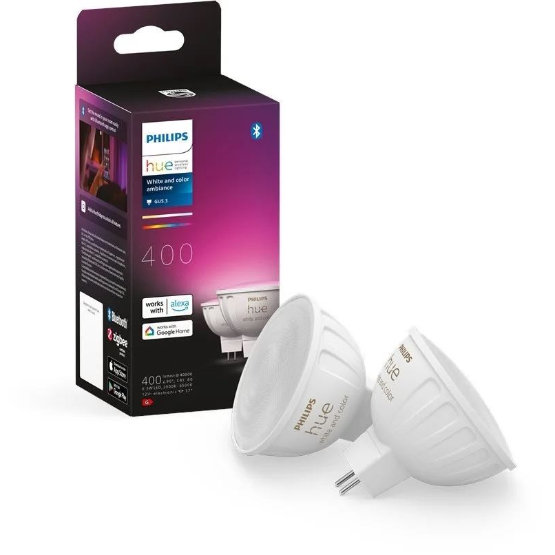 Philips Hue White and Color Ambiance LED fényforrás GU5.3 6.3W (929003575302) (929003575302)