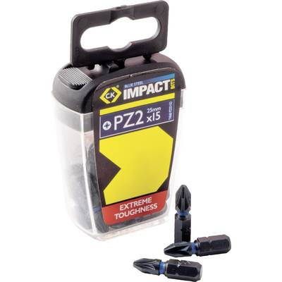 C.K. (T4560 PZ2D15) Bit készlet 15 részes Kereszthornyú Pozidriv Torsion Control technológia (T4560 PZ2D15)
