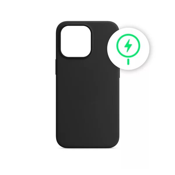 Phoner Apple iPhone 13 Pro Magsafe szilikon tok fekete (71751) (PH71751)