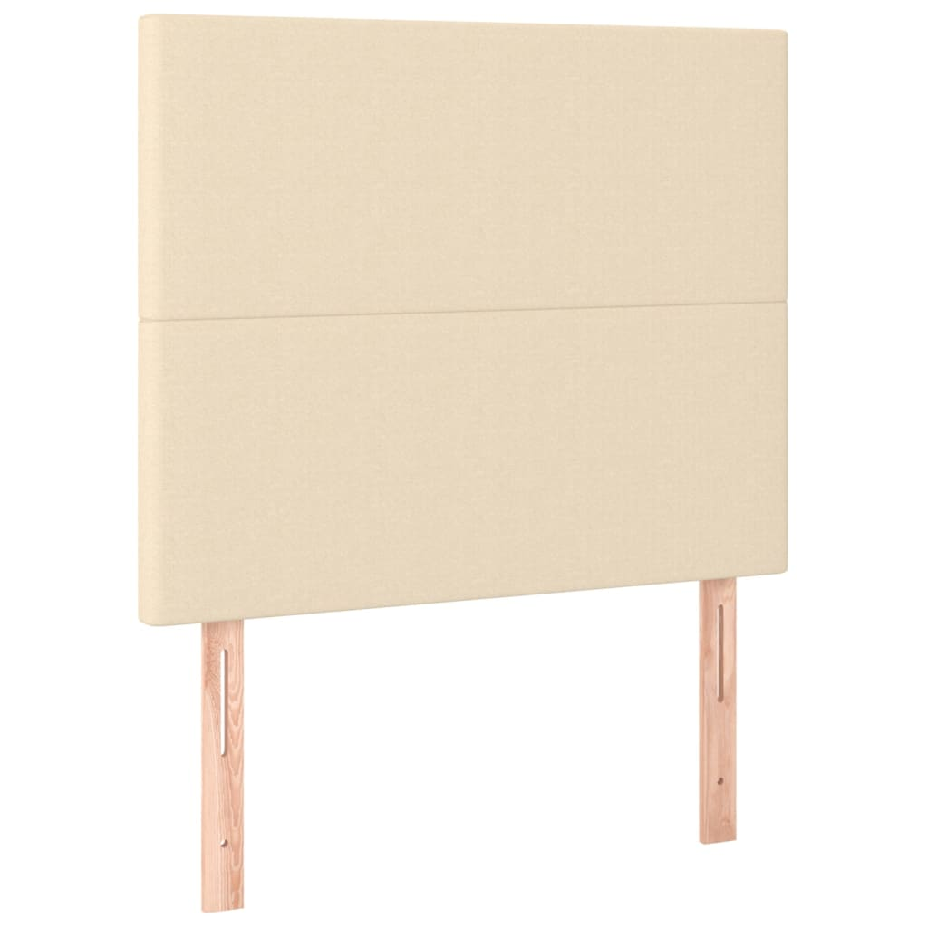 2 db krémszínű szövet fejtámla 80 x 5 x 78/88 cm (3116031)