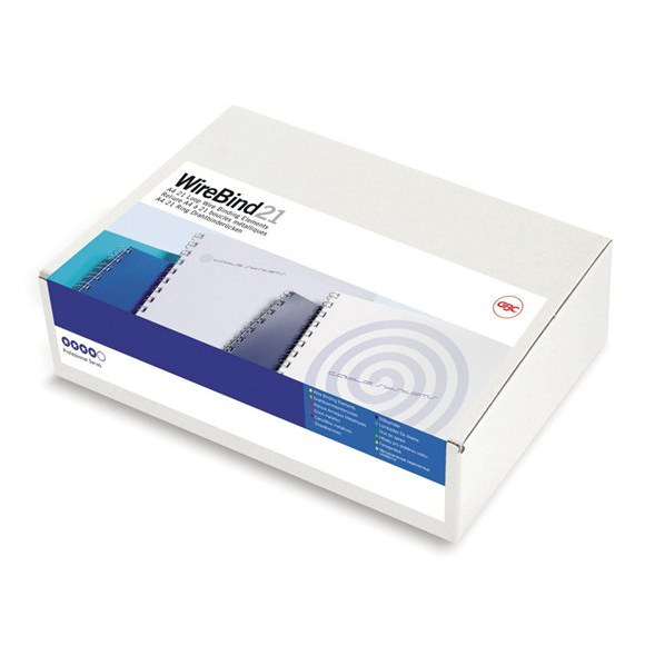 GBC MultiBind 21 8mm fém spirál 70 laphoz - Fehér (100 db) (IB165184)