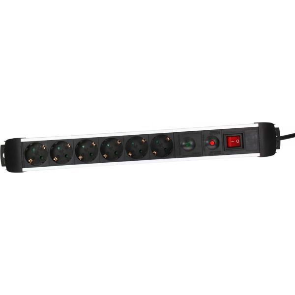 InLine 4043718188307 prolunghe e multiple 1,5 m 6 presa(e) AC Interno Nero