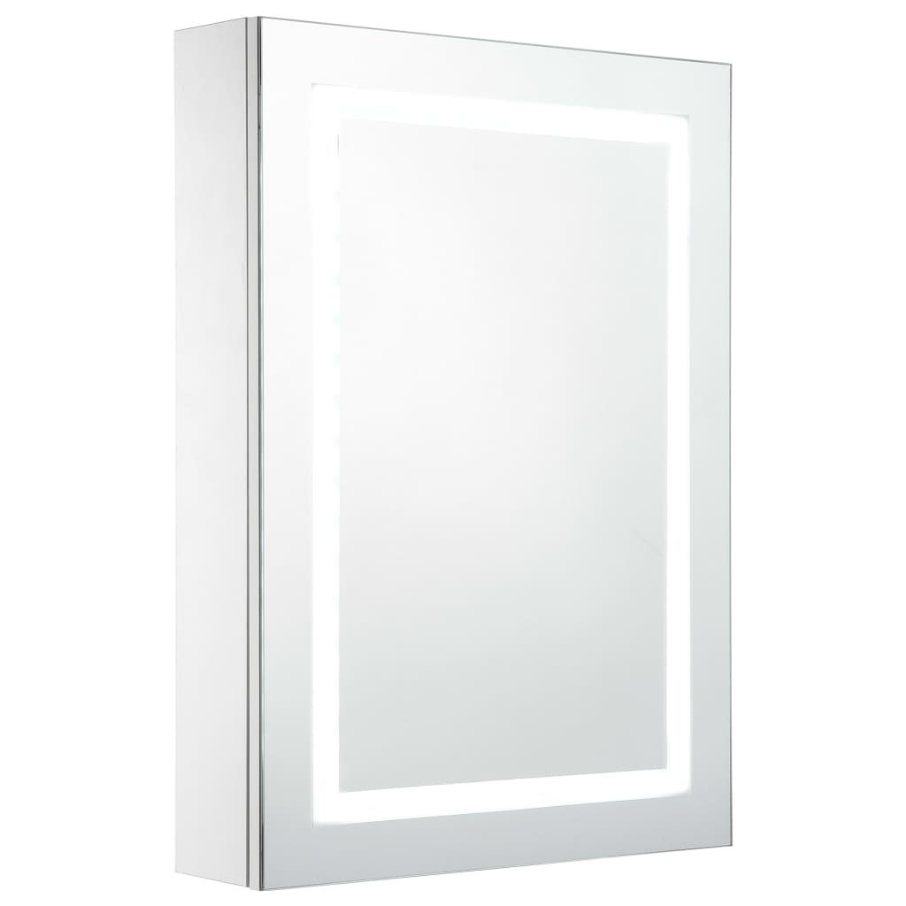 tükrös fürdőszobaszekrény LED világítással 50 x 13 x 70 cm (285116)