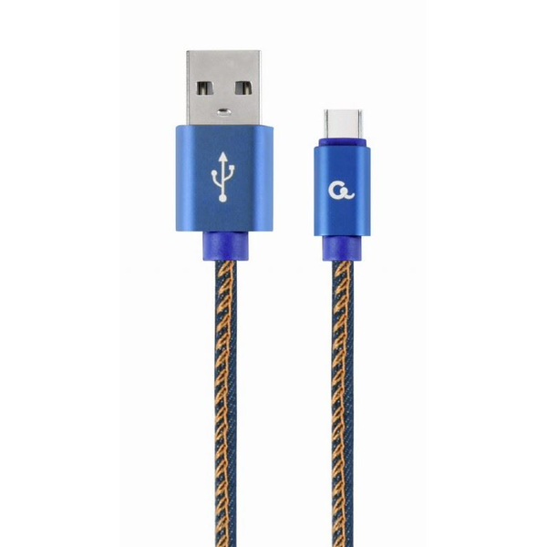 gembird Premium Typ-C-USB-Kabel, 2 m, blau
