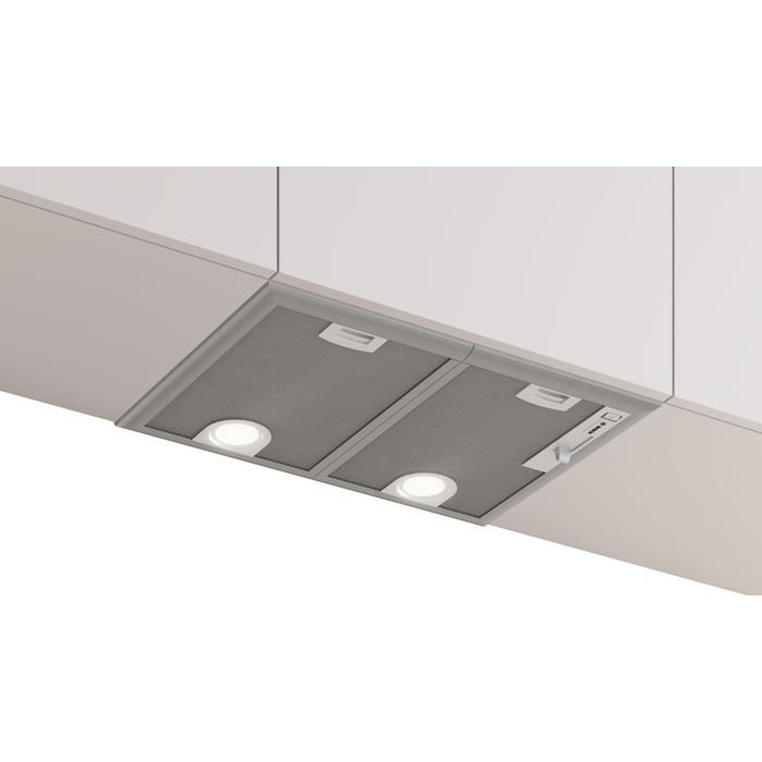 Bosch Serie 4 DHL555BM odsávač pary Vstavané Kovová, Strieborná 604 m³/h