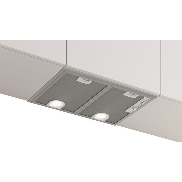 Bosch Serie 4 DHL555BM emhætte Indbygget Metallic, Sølv 604 m³/t
