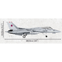 Cobi F-14A Tomcat vadászrepülőgép műanyag modell (1:48)