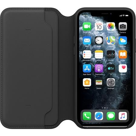 Puzdro s klapkou Apple pre Apple iPhone 11 Pro, čierne