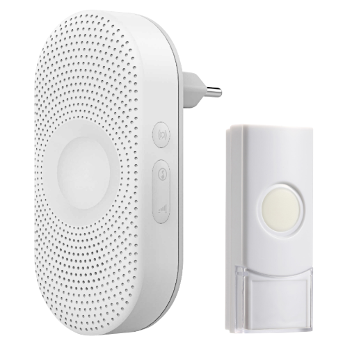 Vezeték Nélküli Csengő Longa AC, Hálózati, Tanulási Rendszer, 36 Hang, Működési Tartomány 300m (OR-DB-QX-155)