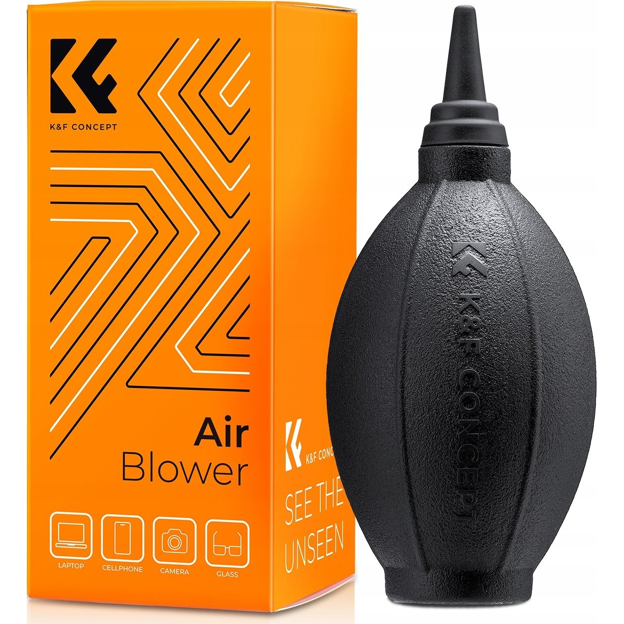 K&F Concept KF-1693 Szilikon körtepumpa - Fekete (6936069273892)