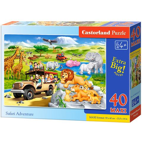 Castorland Szafari kaland 40db-os Maxi puzzle (B-040322-1)